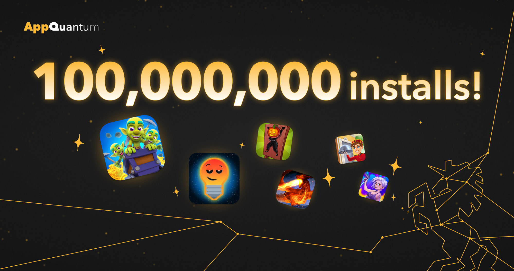 AppQuantum's Games Hit 100,000,000 Downloads!